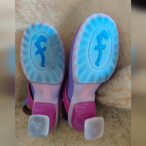 John Fluevog Fay Lilac Pink and Purple Slingback Shoes - Picture 6 of 8